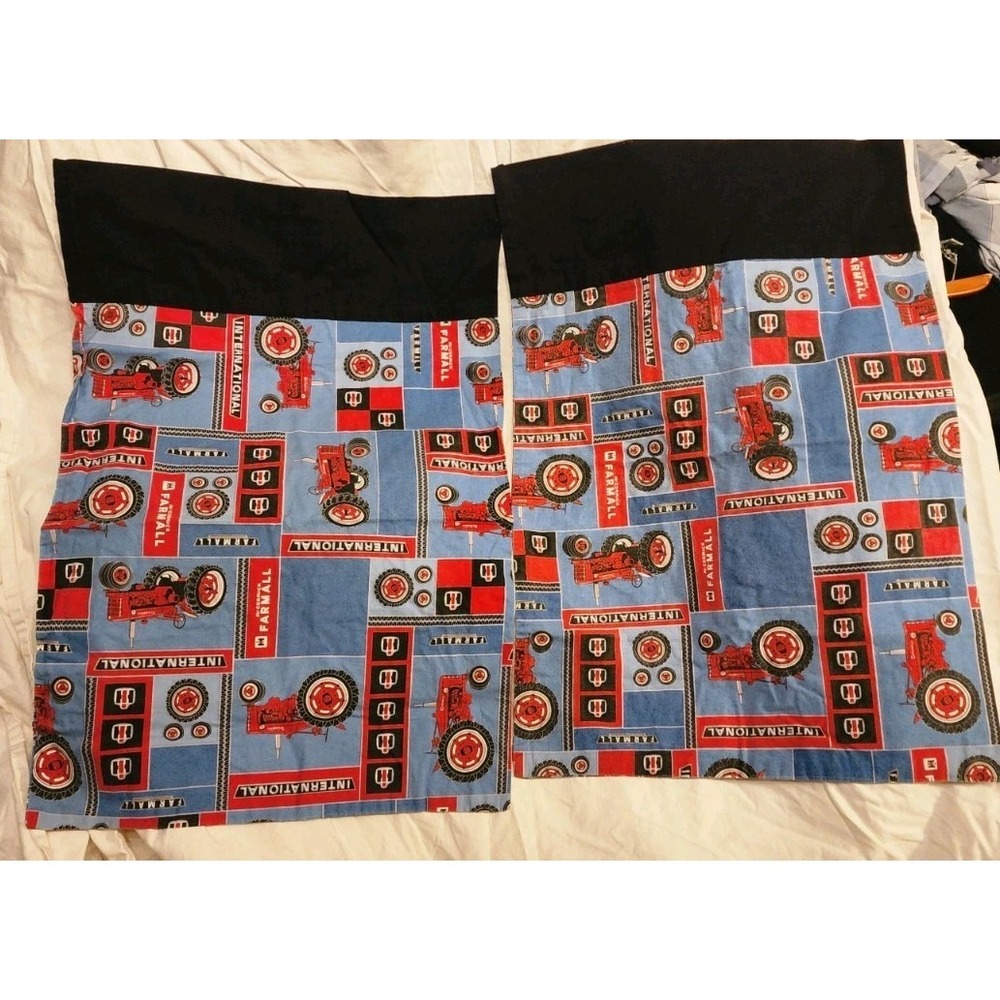 Set Of 2 Farmall International Pillowcases Tractor Farm Standard Handmade Granny
